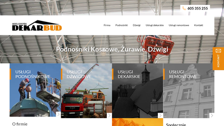 Wynajem podnośników koszowych - Dekarbud.pl